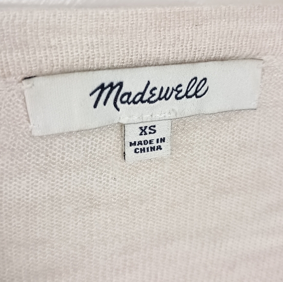 Madewell long sleeve Knit Top in Oatmeal - Picture 4 of 5